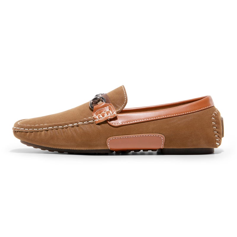 Bruno Marc Men's Driving Penny Loafers Casual Moccasins Shoes,Size 12,Tan - Image 2